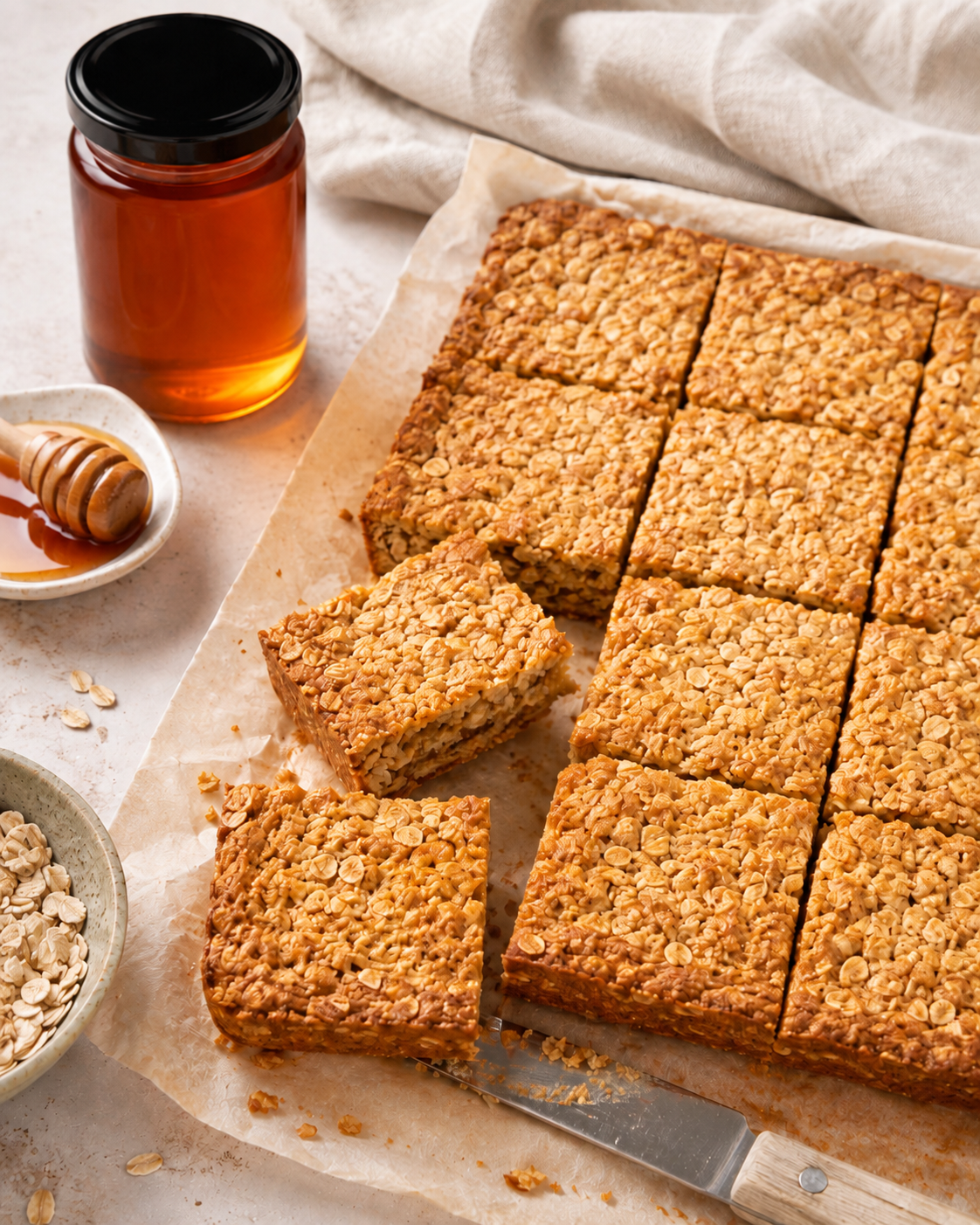 Honey Oat Slice
