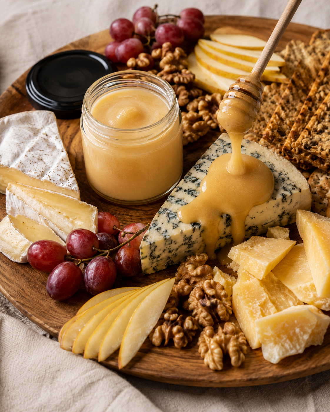 Blue Cheese and Honey Cheeseboard