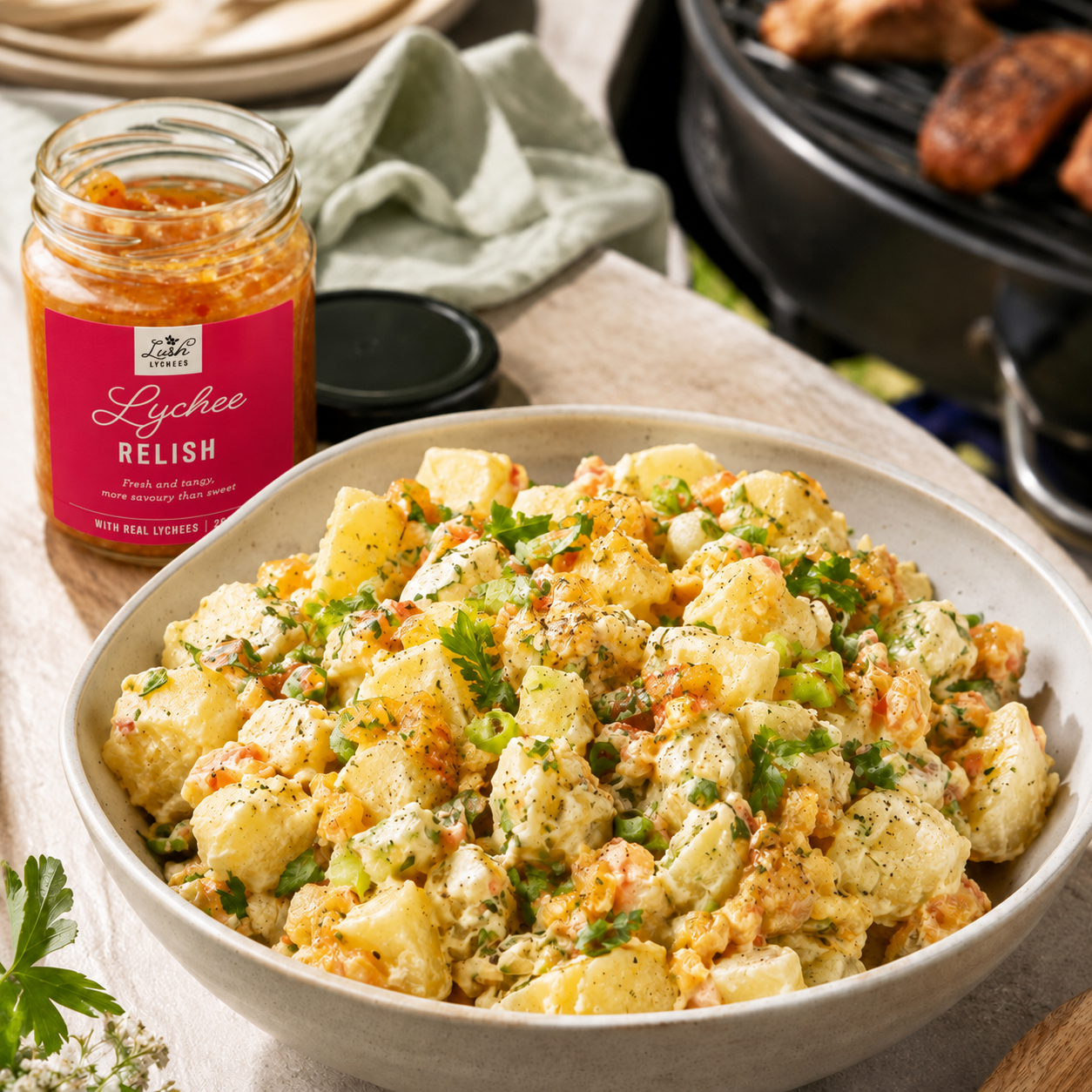 Crunchy Barbecue Potato Salad